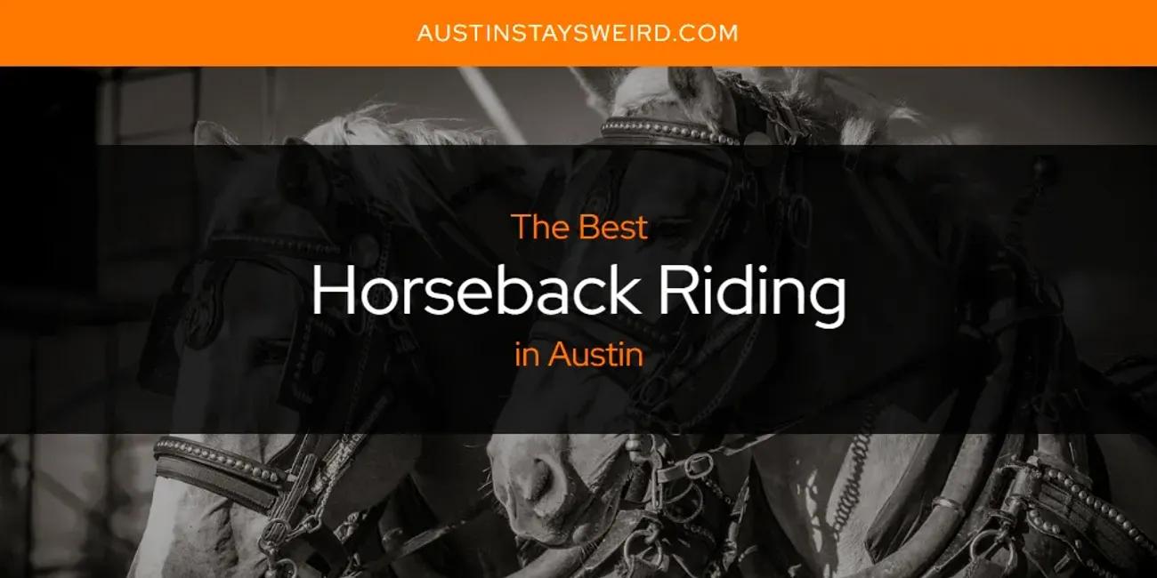 The Absolute Best Horseback Riding in Austin  [Updated 2024]