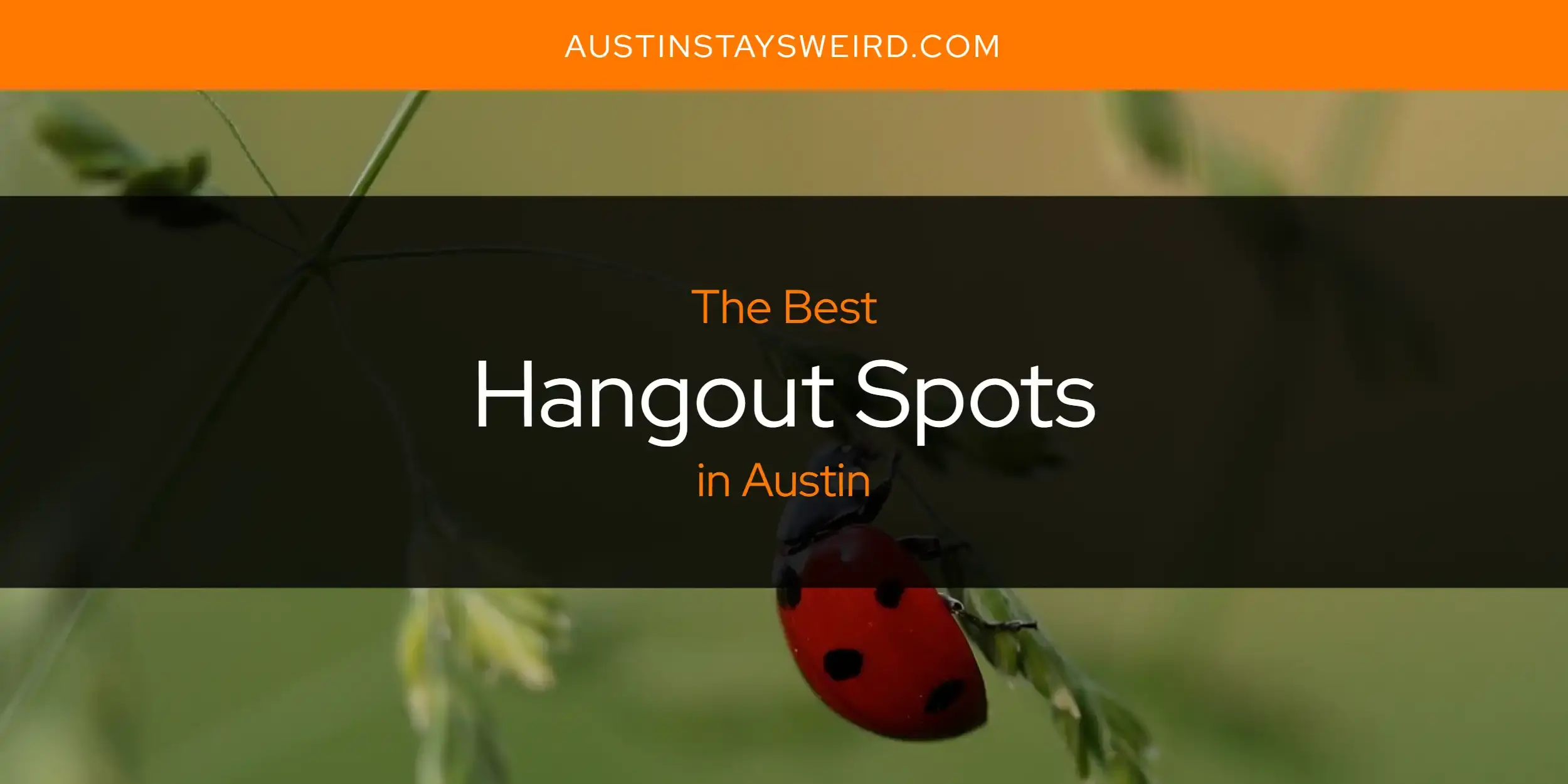 Best Hangout Spots in Austin? Here's the Top 8