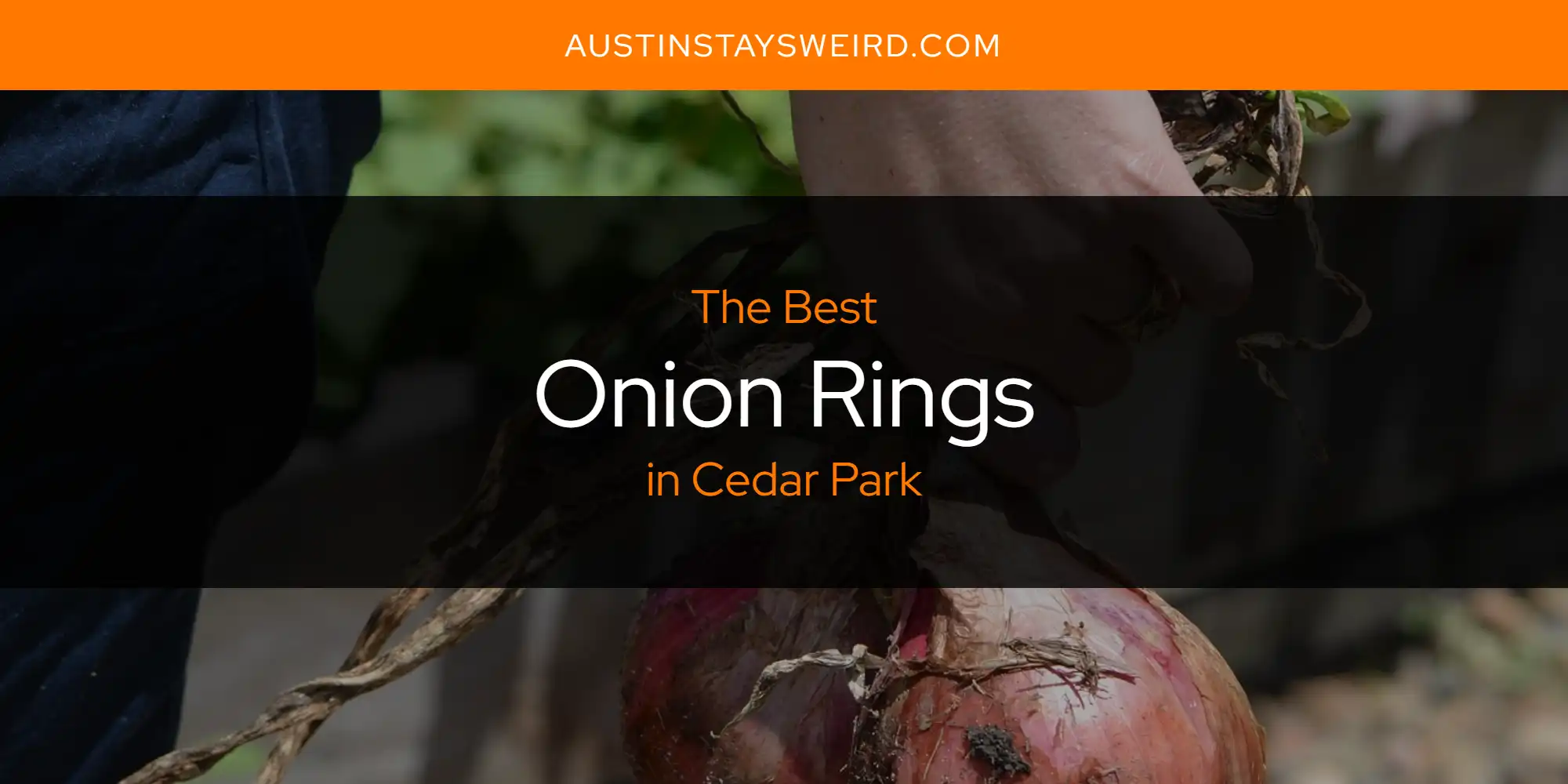 The Absolute Best Onion Rings in Cedar Park  [Updated 2025]